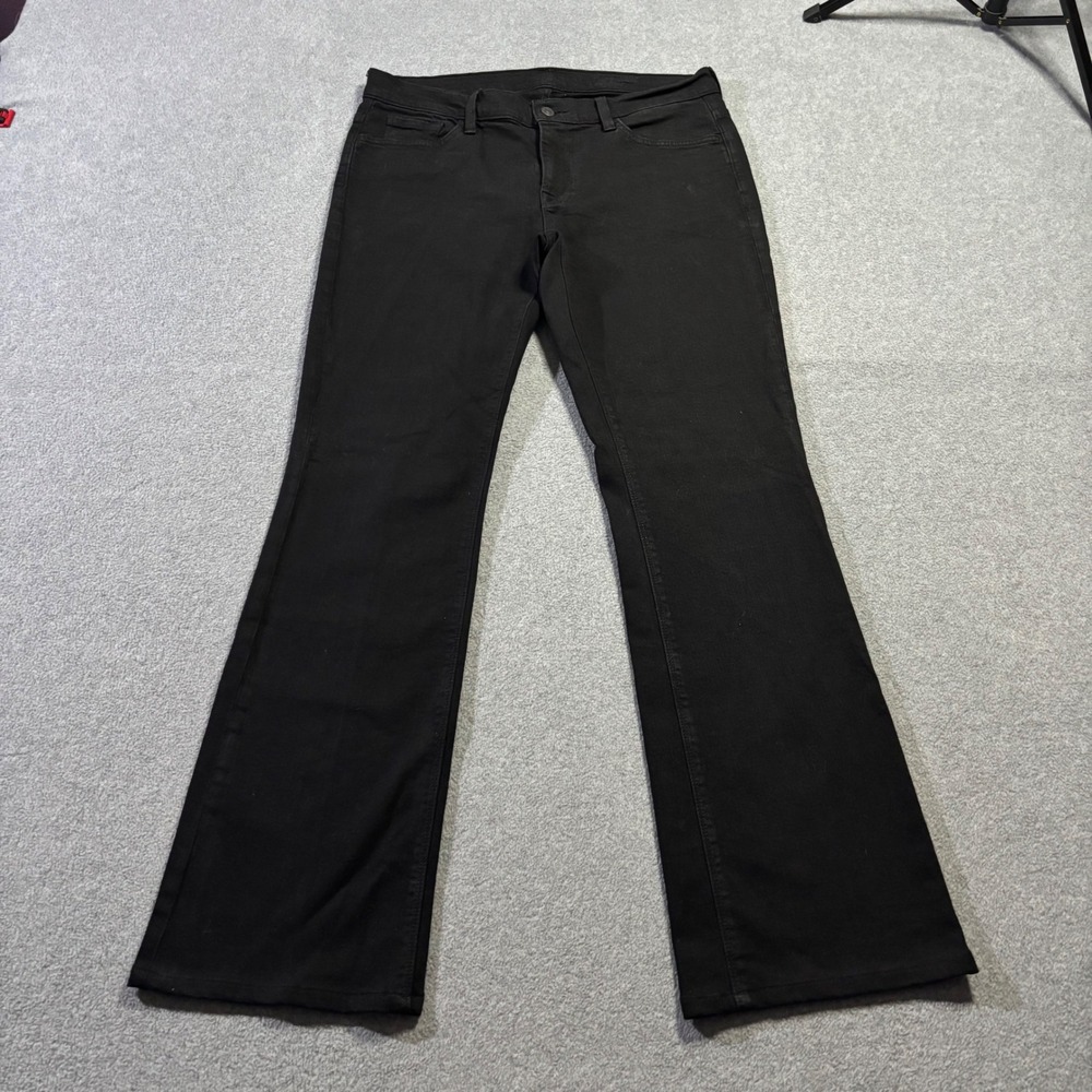 7 For All Mankind High Waist Bootcut Jeans Womens 32 Black AP344Y702 Slimming